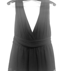 Lulu's Deep V Black top